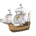 European classical sailing 3d model