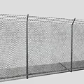 Heavy Duty Industrial Wire Mesh Fence With Steel Posts For Industrial Security Protection