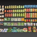 fruits and vegetables fruit platter supermarket goods fresh vegetables 3d model