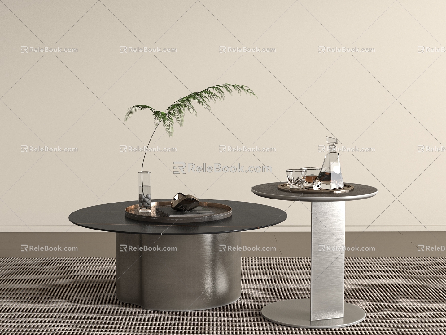 Modern coffee table model