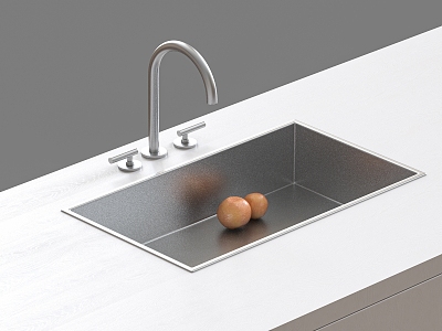 Modern stainless steel sink kitchen sink under counter basin faucet vegetable basin embedded sink single sink model