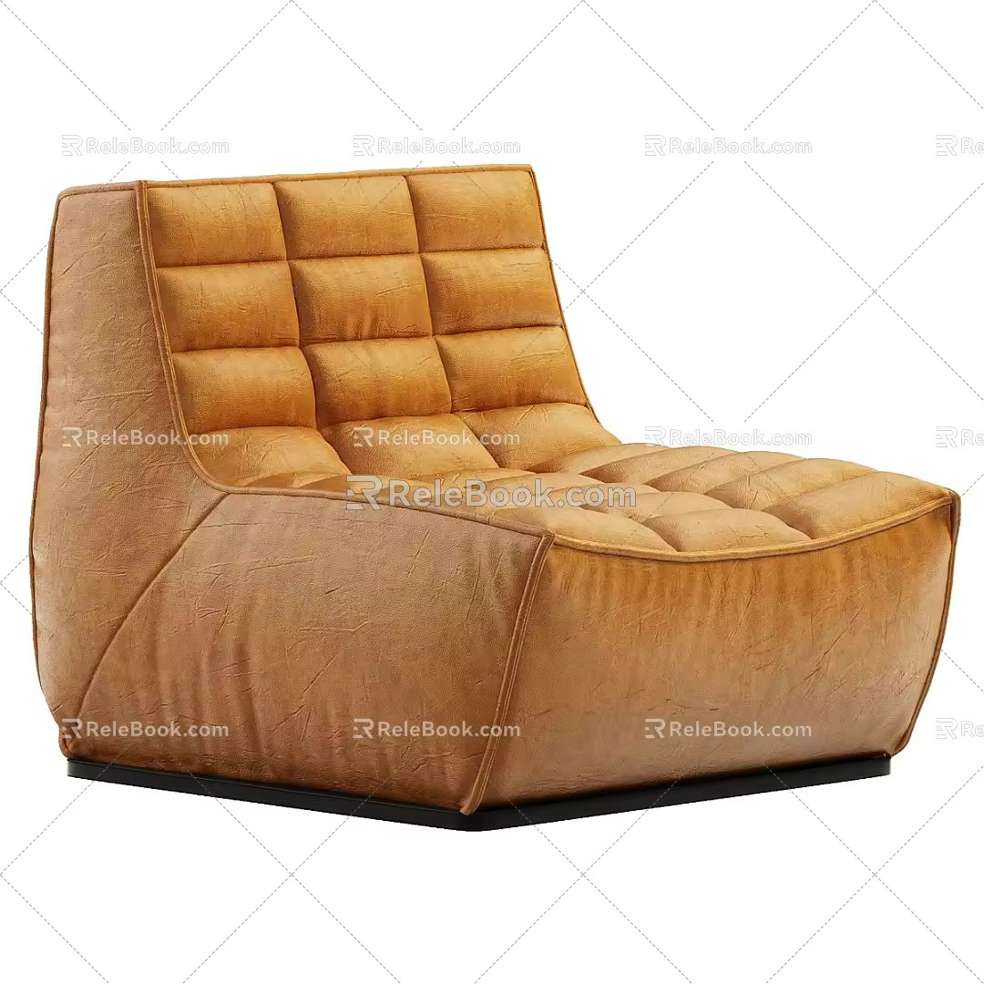 Modern Lazy Sofa Single Sofa 3d model