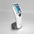 Public Facility Self Service Information Kiosk With White Body Digital Screen And Blue Interface