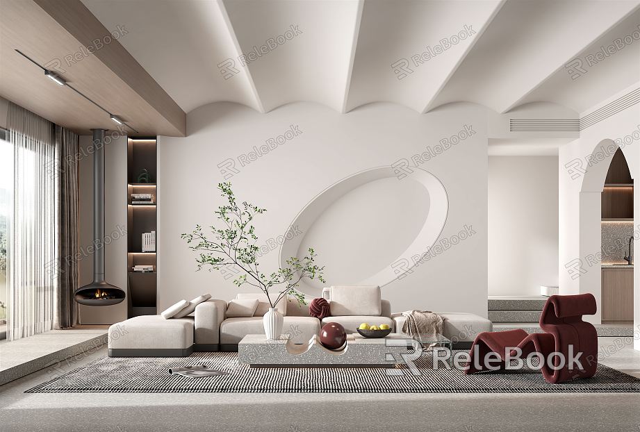 modern living room model