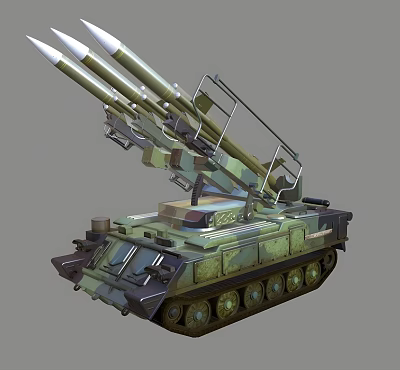 Modern rocket launchers 3d model Modern rocket launchers 3d model