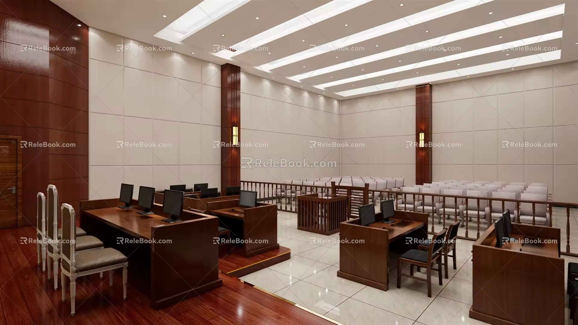 Courts in the Modern Courts 3d model