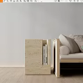 Modern Side Table Stone Side Table Corner Table 3d model