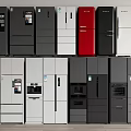Modern Refrigerators and Freezers in Various Colors and Styles on