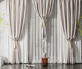 Modern Curtains 3d model