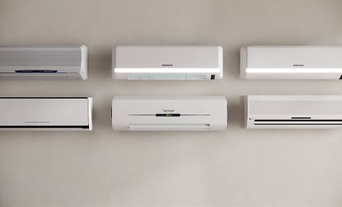 Modern air conditioner 3d model