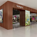 Modern Clothing Store Interior With Grangers Patagonia Apparel Shelves And Displays