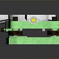 Green Hardware Tool With Metal Circular Top And Bolt Fixing Components