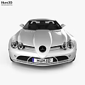 Silver Mercedes Benz SLR Sports Car With Sleek Body Design