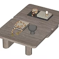 Quiet Ancient Style Tea Table 3d model