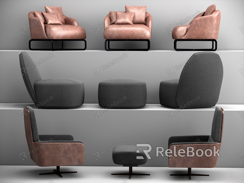 Modern Single Sofa Leisure Chair model