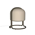 West Elm Middle Style Table Lamp Table Lamp Glass Lamp Metal Table Lamp 3d model