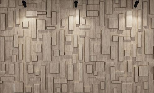 Modern background wall modeling wall 3d model