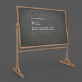 Wooden Easel Chalkboard Hanging Stand for Home Office Decoration