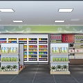Modern Easy Joy Convenience Store With Shelves Full Of Daily Necessities And Groceries