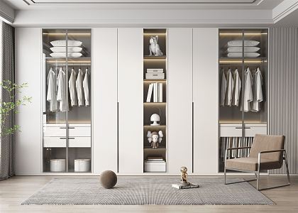 Modern wardrobe 3d model