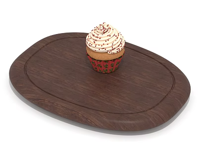 Modern Cake Cream Small Cake 3d model Modern Cake Cream Small Cake 3d model