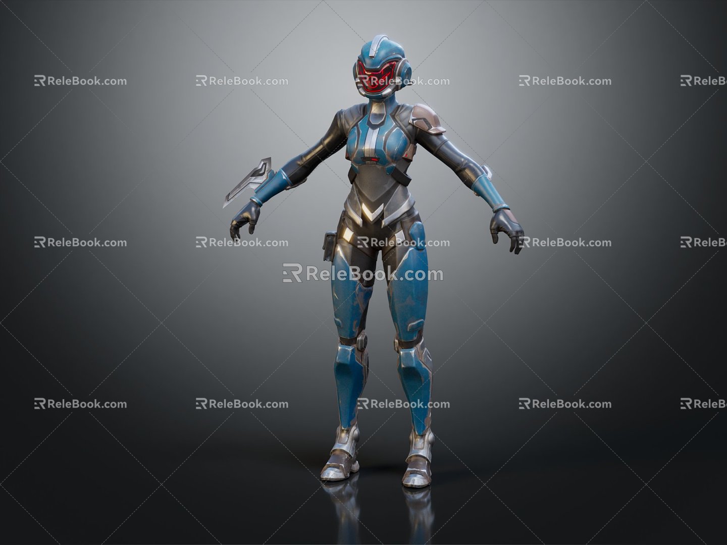 Modern Warrior Science Fiction Warrior Future Warrior 3d model