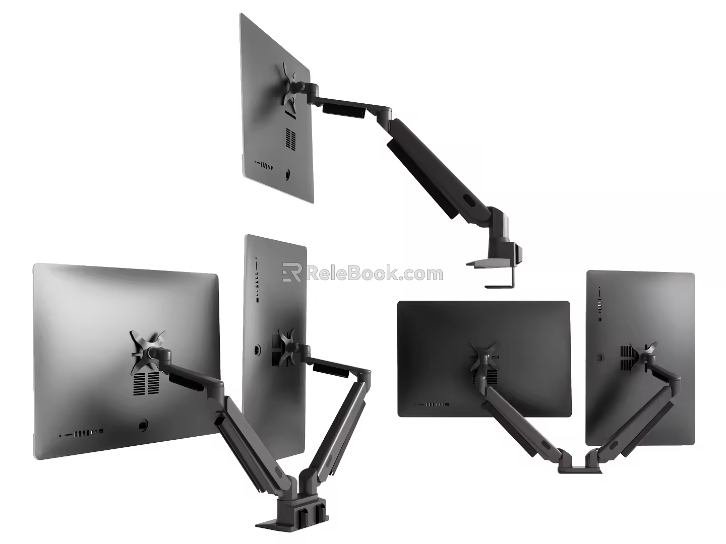 Modern stand monitor computer stand arm 3d model