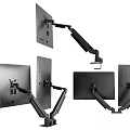 Modern stand monitor computer stand arm 3d model