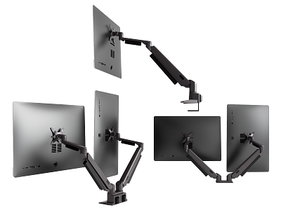 Modern stand monitor computer stand arm 3d model