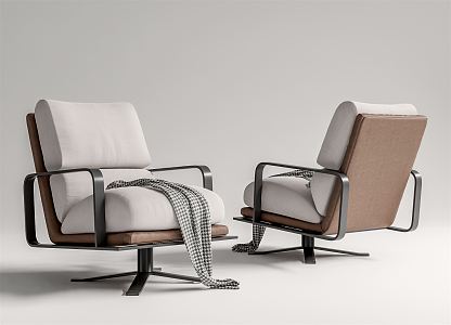 Modern Single Sofa Leisure Chair 3d model