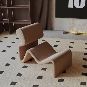 modern leisure chair 3d model