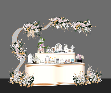 Modern Meichen Wedding 3d model