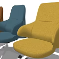 Modern Office Chairs In Various Colors With Swivel Wheels And Comfortable Design