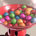 chewing gum robot doll machine candy vending machine 3d model