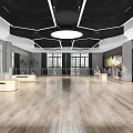 Modern Fitness Studio With Spacious Interior Wooden Flooring And Exercise Equipment For Workouts