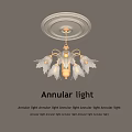 American Style Annular Ceiling Chandelier For Modern Home Indoor Luxury Lighting