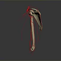 Medical Device 3D Anatomical Model of Human Bone with Blood Vessels