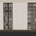 Bookcase Bookshelf Display Cabinet Book Ornaments Multifunctional Decorative Cabinet Combination Bookcase Open Bookcase 3d model