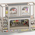 Modern Kids Bunk Bed With Wooden Frame Stairs Storage Drawers And Safety Rails