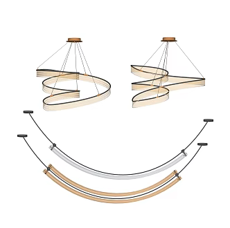 Modern Chandelier Combination Living Room Chandelier 3d model