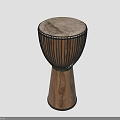 Traditional African Djembe Drum With Wooden Body Leather Head And Rope Tension