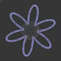 Elegant Golden Modern Chandelier With Intricate Circular Ring Design Suspended From Ceiling