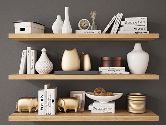 Modern wall shelf 3d model