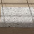 Modern Square Carpet Cowhide Carpet 3d model