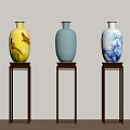 New Chinese-style Ceramic Vase 3d model