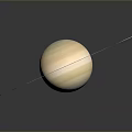 Breathtaking Cosmic Landscape Showcasing Saturn With Rings Against Dark Celestial Background