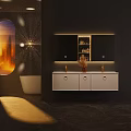 Modern Bathroom Vanity With White Cabinet Mirror Storage Elegant Lighting And Natural Light