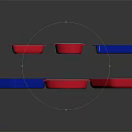 Colorful Baking Dishes Set With Red Blue Rectangular Square Oval Shapes