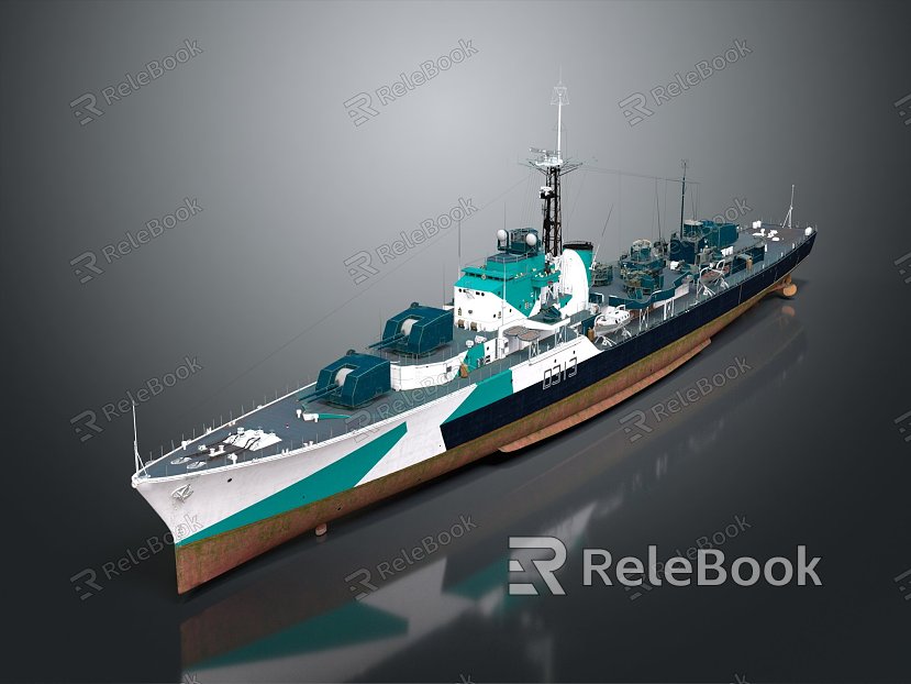 Modern Warship Ship Ship Warship model