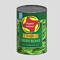 Organic Canned Green Beans With Natural Flavor Healthy Choice For Daily Use